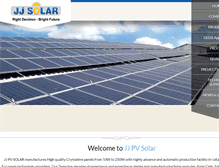 Tablet Screenshot of jjpvsolar.com